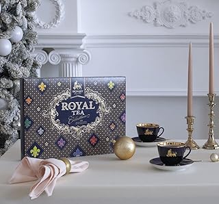 Service à thé royal de richard, 15 saveurs différentes, 120 sachets (230,4 g)