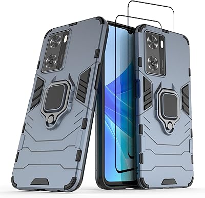 [1+2] coque pour oppo a57 4g/oneplus nord n20 se, coque hybride durable anti-rayures avec protecteur d'écran en verre trempé (2 pièces) (oppo a57 4g/oneplus nord n20 se, bleu). La nouvelle ère du shopping sénégalais commence avec Diaytar