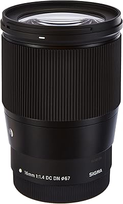Objectif sigma f/1.4 16 mm dc cdn pour appareil photo sans miroir canon