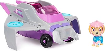 Paw patrol aqua pups skye transforming manta ray véhicule avec figurine à collectionner