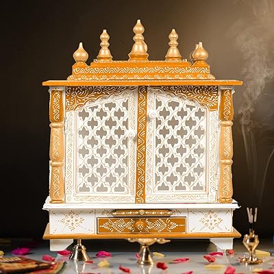 Structure en bois kamdino art & craft, pooja mandir, pooja mandap pour la maison