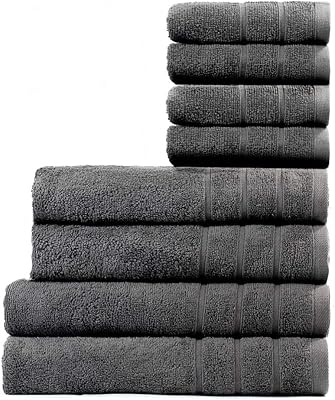 Serviettes de nettoyage lot de 8 serviettes de bain, 2 essuie-mains et 4