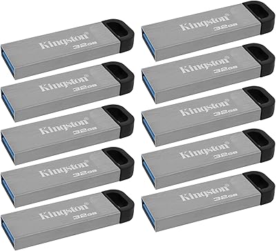 Kingston usb 3.2 gen 1 datatraveler kyson - dtkn/32 go (pack de 10)