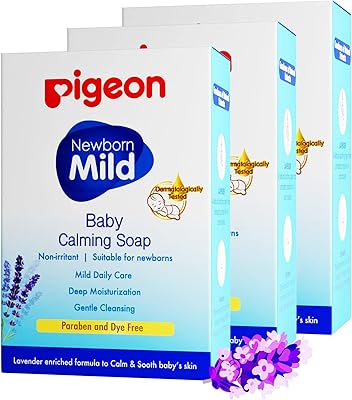 Savon apaisant pour bébé pigeon, pour nouveau-né, enrichi en glycérine et extrait