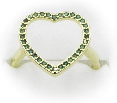 You shop bague à bijoux en forme de cœur plaquée or 18 carats