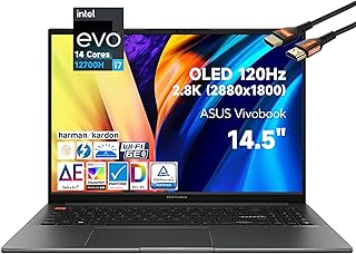 Asus 2022 dernier ordinateur portable vivobook s 14x 14,5 oled 2,8k 120 hz