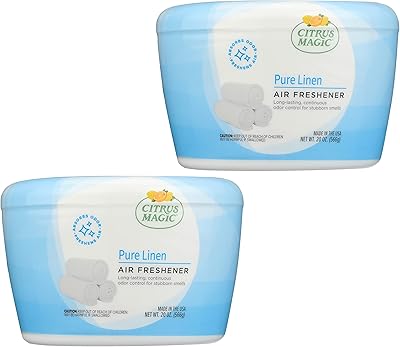 Désodorisant solide absorbant les odeurs citrus magic, pur lin, 596 ml, paquet