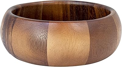 Bol en bois d'acacia billi, taille 15 cm, marron, modèle aca-b1