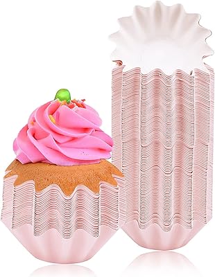 Lot de 50 moules à cupcakes avec revêtement anti-graisse standard pour mariages, anniversaires