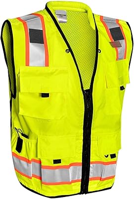 Vero 1992 f gilet de sécurité pour hommes, conception réfléchissante haute visibilité