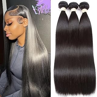 10/12/14 pouces faisceaux de cheveux humains, faisceaux de cheveux humains, 3 paquets d'extensions