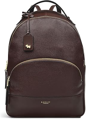 Sac à dos à fermeture éclair london dallington pour femme, fabriqué en cuir