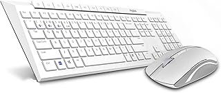 Combo clavier et souris sans fil rabo 8210m, connexion multimode pour jusqu'à 3