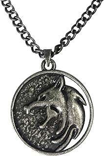 Collier jinks the witcher white wolf de netflix + boîte de collection en bois, réplique de l'écran original, métal, non applicable. Diaytar : Parce que vous méritez le meilleur sans vous ruiner