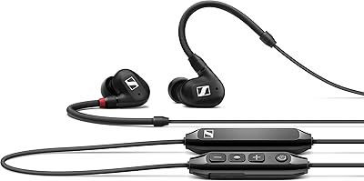 Écouteurs de surveillance dynamique sans fil sennheiser premium - noir - ie 100