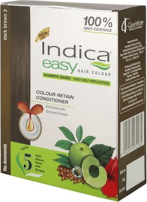 Shampooing colorant indika easy basis (marron) aux extraits d'amla, de henné et d'hibiscus
