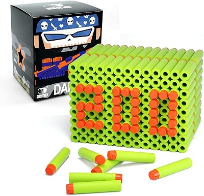 Aikind 200 pièces de fléchettes en mousse rechargeables compatibles avec les pistolets nerf