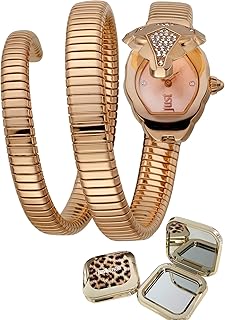 Just cavalli jc1l073m0035 collection femme - ensemble anascoco montre serpent + miroir