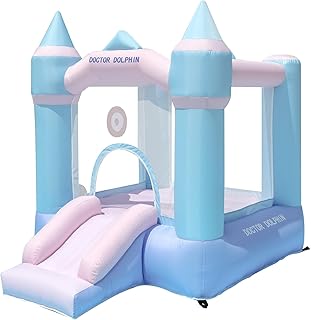 Maison gonflable gonflable avec toboggan pour les tout-petits, videur de 8,43 x 6,56