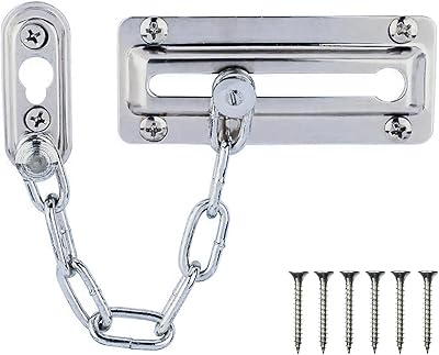 Serrure à chaîne de porte intérieure, limiteur/restricteur de chaîne de sécurité pour porte