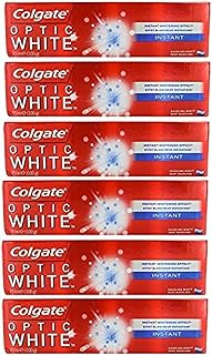 Dentifrice blanchissant instantané colgate optic white - 75 ml x 6