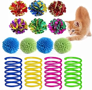 14 pièces de boules de hochet colorées et jouets interactifs en spirale
