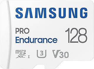 Carte mémoire samsung pro endurance 128 go, blanche, mb-mj128ka/am