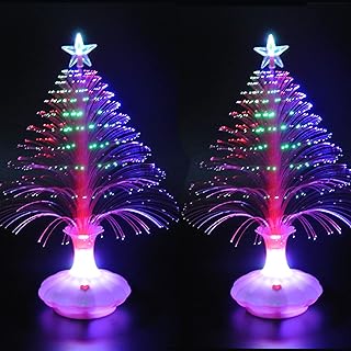 Sapin de noël à fibre optique alfyng led, kit d'arbre de noël