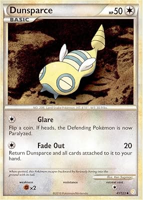 Pokémon dunsparce (41 123) heartgold soulsilver reverse holo