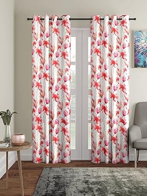 Rideaux de porte en polyester home sizzler, 2 pièces, 116 x 240 cm