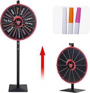 Roue de 24 pouces, roue de récompense colorée à 14 trous avec marqueurs