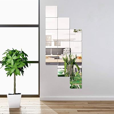15 pièces d'autocollants muraux amovibles en acrylique pour la décoration du salon