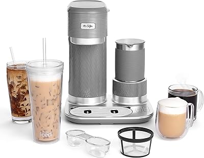 Mr. coffee cafetière luxe latte 4 en 1 pour préparer du café glacé