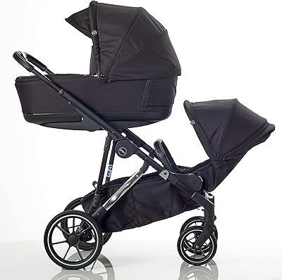 Poussette tandem et nacelle mee-go uno+ - allegra noir