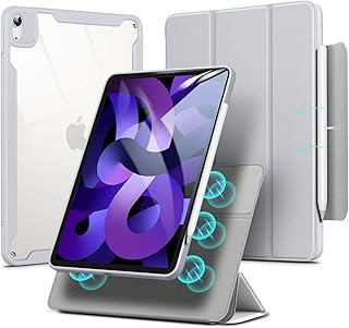 Étui magnétique amovible esr pour ipad air 4 (2020), gris