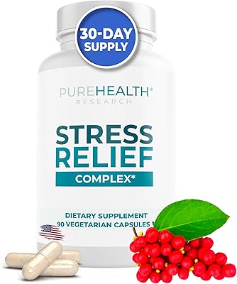 Purehealth research complexe de supplément anti-stress bloqueur de cortisol pour le soutien