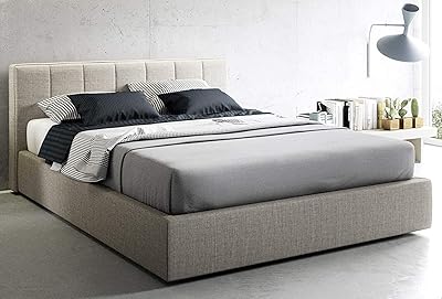 Lit super king size au design moderne (200 cm x 200 cm)