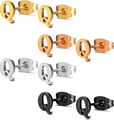 Boucles d'oreilles anti-allergie lettre initiale de bijouterie a-z fille pour oreilles. Diaytar Sénégal : Innovation digitale et prix attractifs