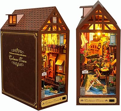 Kit d'étagère diy roroom, support de livre pour maison de poupée, décoration d'allée