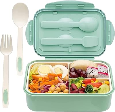 Boîte à lunch bento pour adultes, boîte à lunch à 3 compartiments
