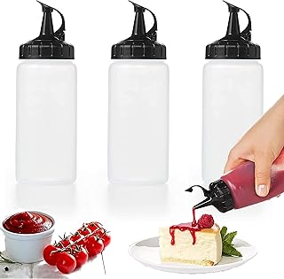 Bouteilles pressables en plastique ouverture large avec couvercles 16 oz bouteilles