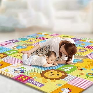 Tapis de jeu pour bébé 200 x 180 cm tapis jouer au sol