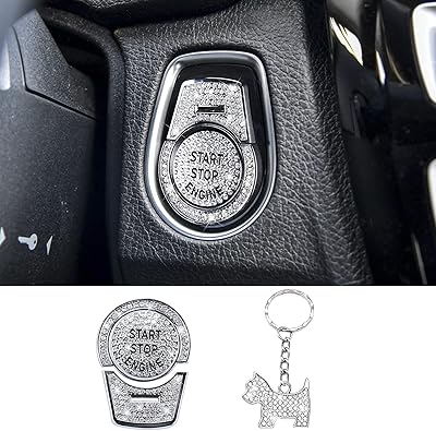 Koruipei bling couvercle de bouton d'arrêt de démarrage du moteur pour accessoires de voiture bmw, 3 pièces accessoires push to start pour bmw 328i x1 x2 x3 x4 x5 x6 x6m m2 m3 m4 m5 m6 2 3 4 5 6 7 série accessoires intérieur. Diaytar : Acheter moins cher n'a jamais été aussi facile