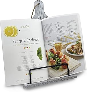 Support de livre de cuisine en bois pour table de cuisine support réglable