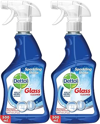 Le nettoyant pour vitres scintillant dettol aide à éliminer les résidus