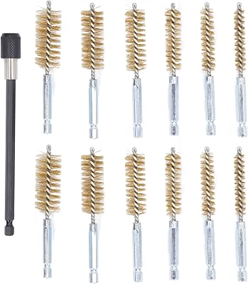 Brosse métallique hexagonale de 1 4 pouces poils torsadés en acier inoxydable