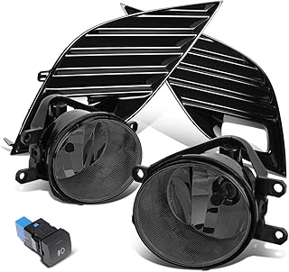 Feu antibrouillard dna motoring fl-ztl-318-sm avec cadre et interrupteur pour côté