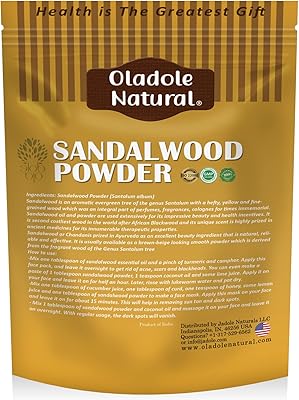 Oldale natural, poudre de bois de santal pour les soins de la peau