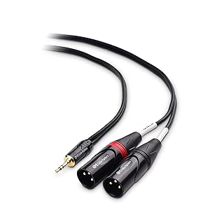 Cable matters câble 3,5 mm 1/8" trs vers 2 xlr 6 pieds, câble