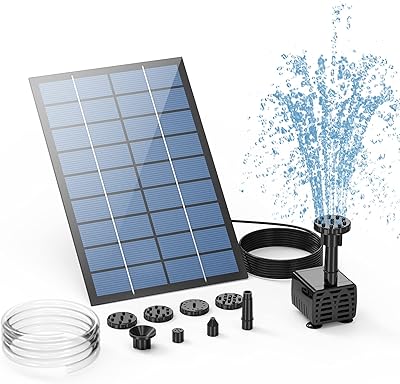 Pompe de fontaine solaire ecytin kit de pompe à eau 25 w submersible